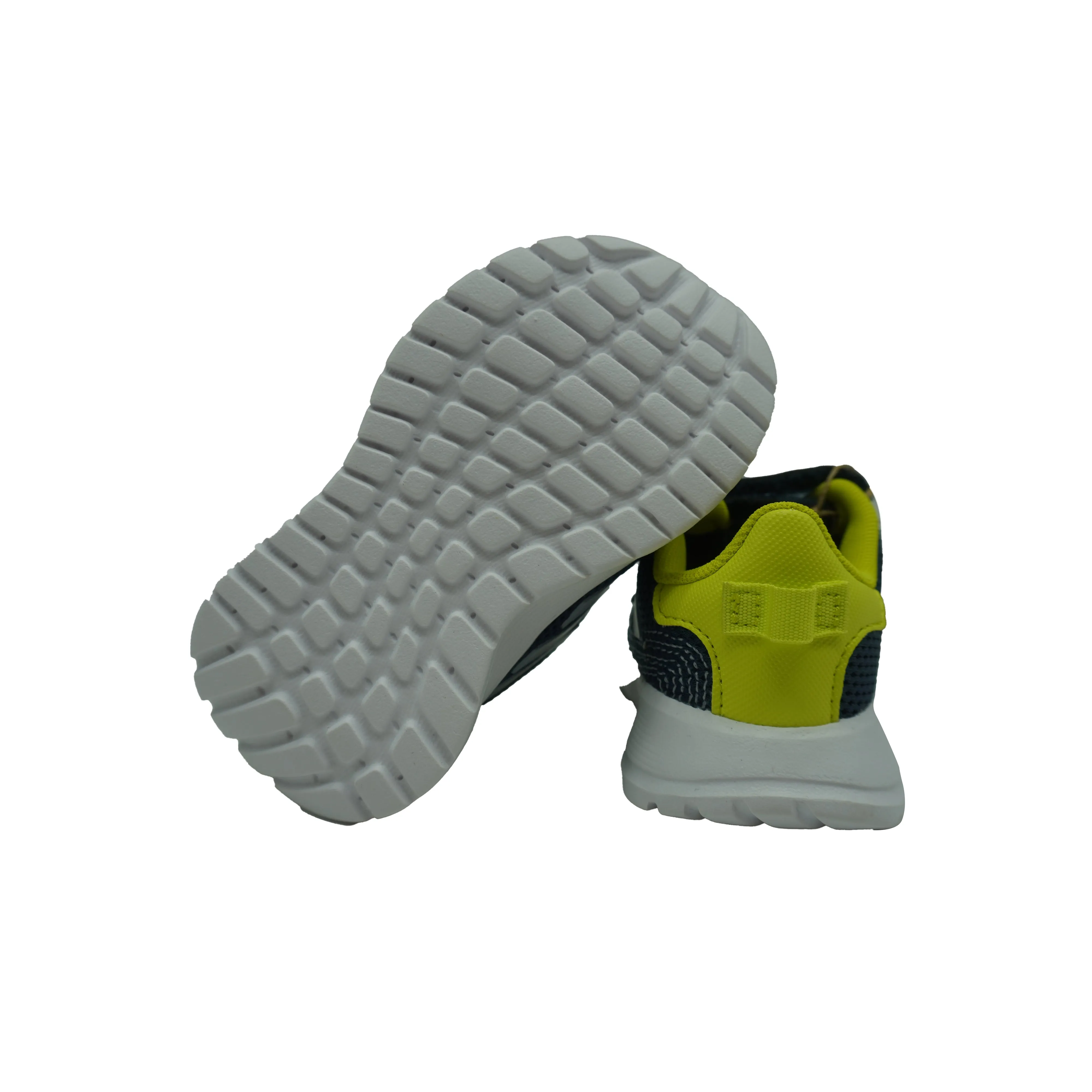 Adidas Little Boy's Tensaur Hook and Loop Athletic Shoes Navy Blue Yellow Size 5K