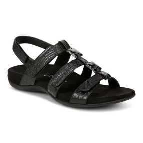 Amber Adjustable Sandal - Black