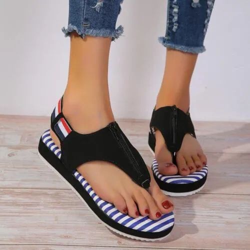 Ankle Straps Thick Sole Orthopedic Slippers
