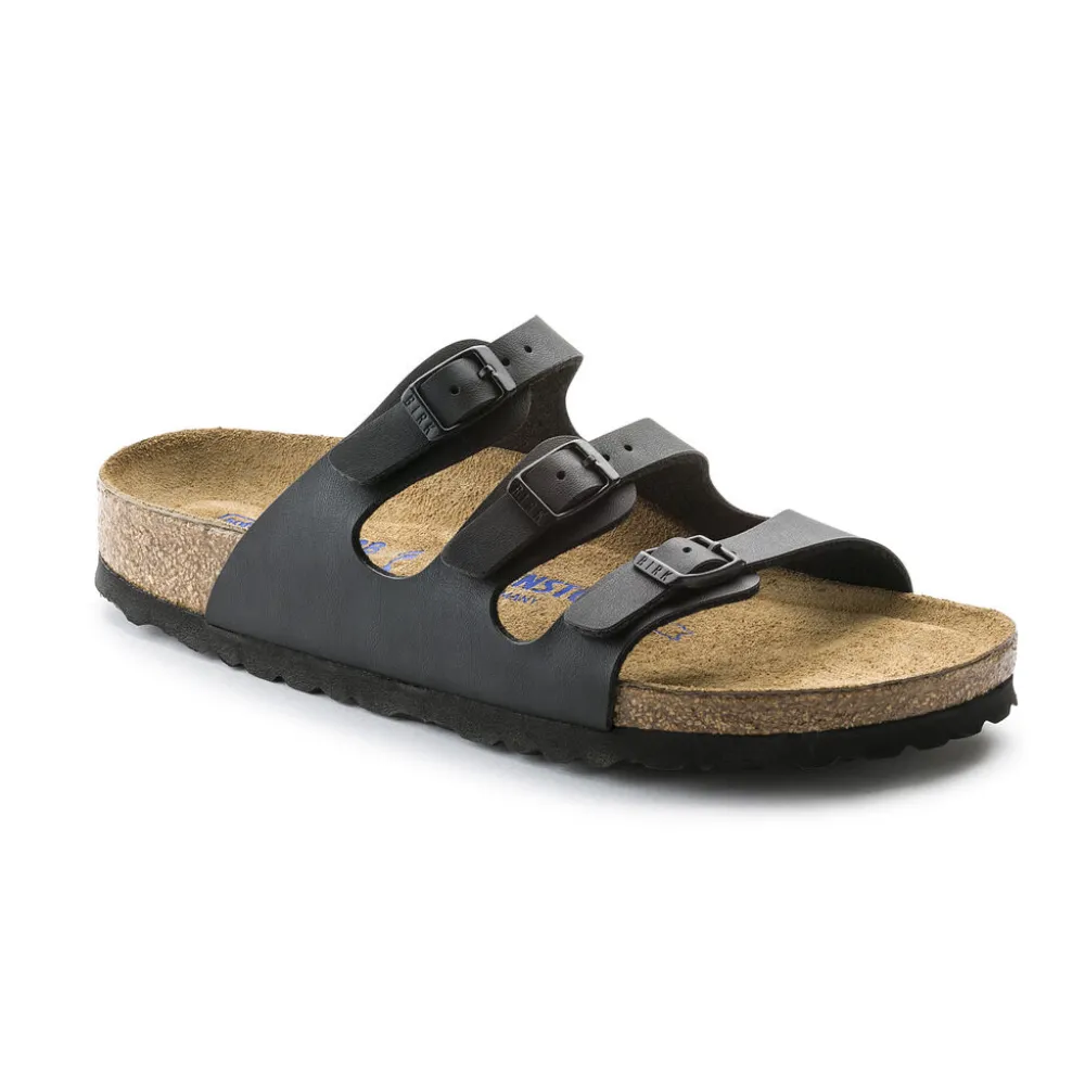 Birkenstock Florida Black Birko-Flor (Soft Footbed)
