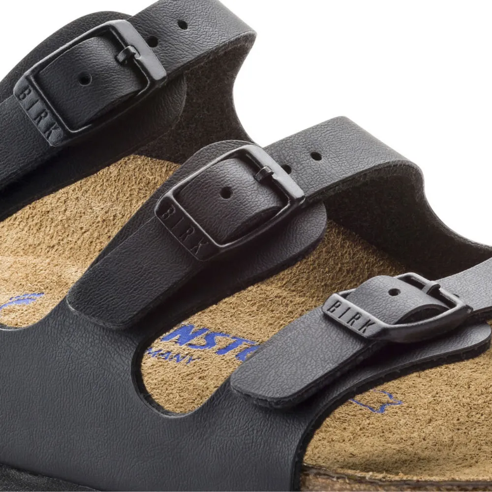 Birkenstock Florida Black Birko-Flor (Soft Footbed)