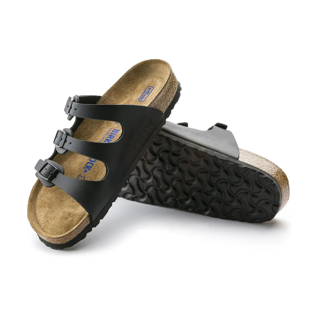 Birkenstock Florida Black Birko-Flor (Soft Footbed)