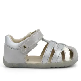 Bobux Step Up Cross Jump Silver Pearl / Silver