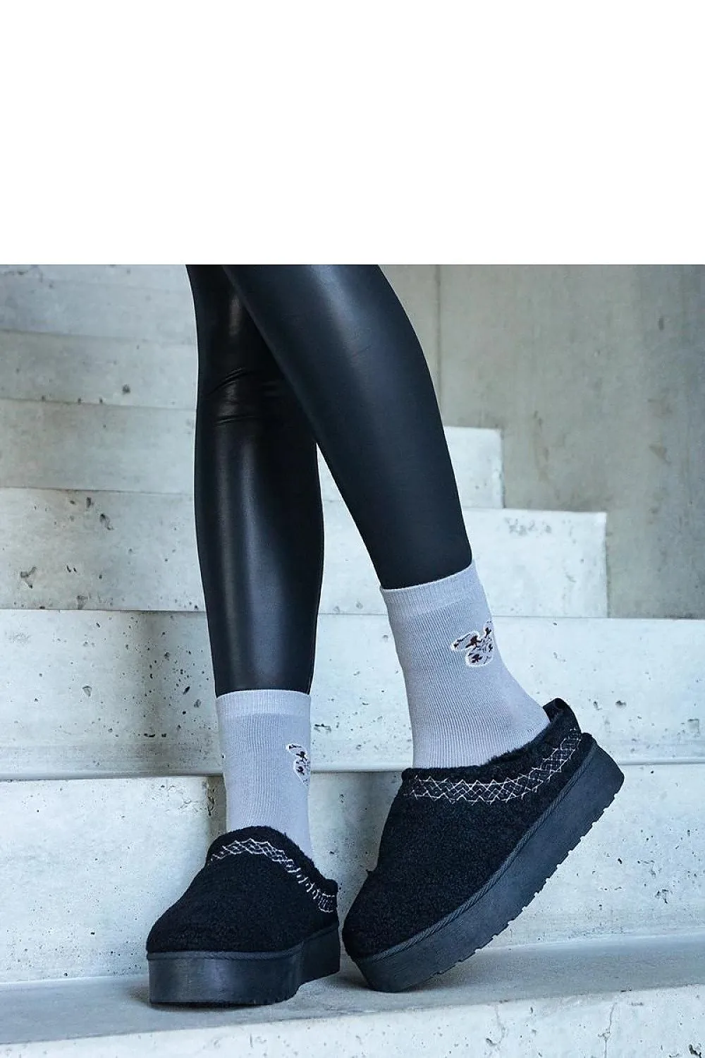 Brown snow boots with a low shaft