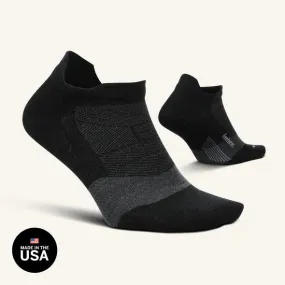 Feetures! | Merino 10 | Max Cushion | No Show Tab | Charcoal