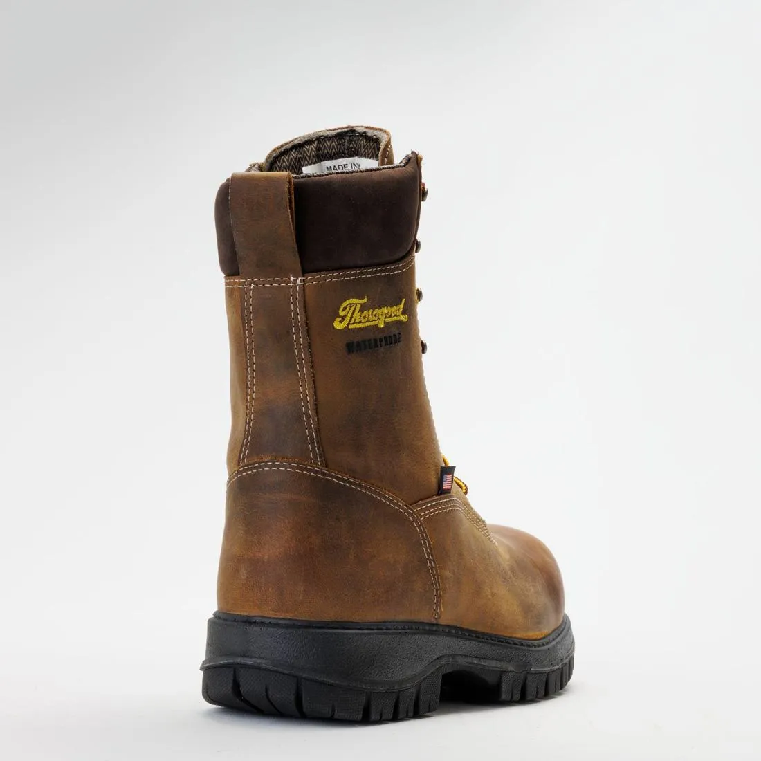 Genesis Series 8" Nano Toe Waterproof Boot Chestnut