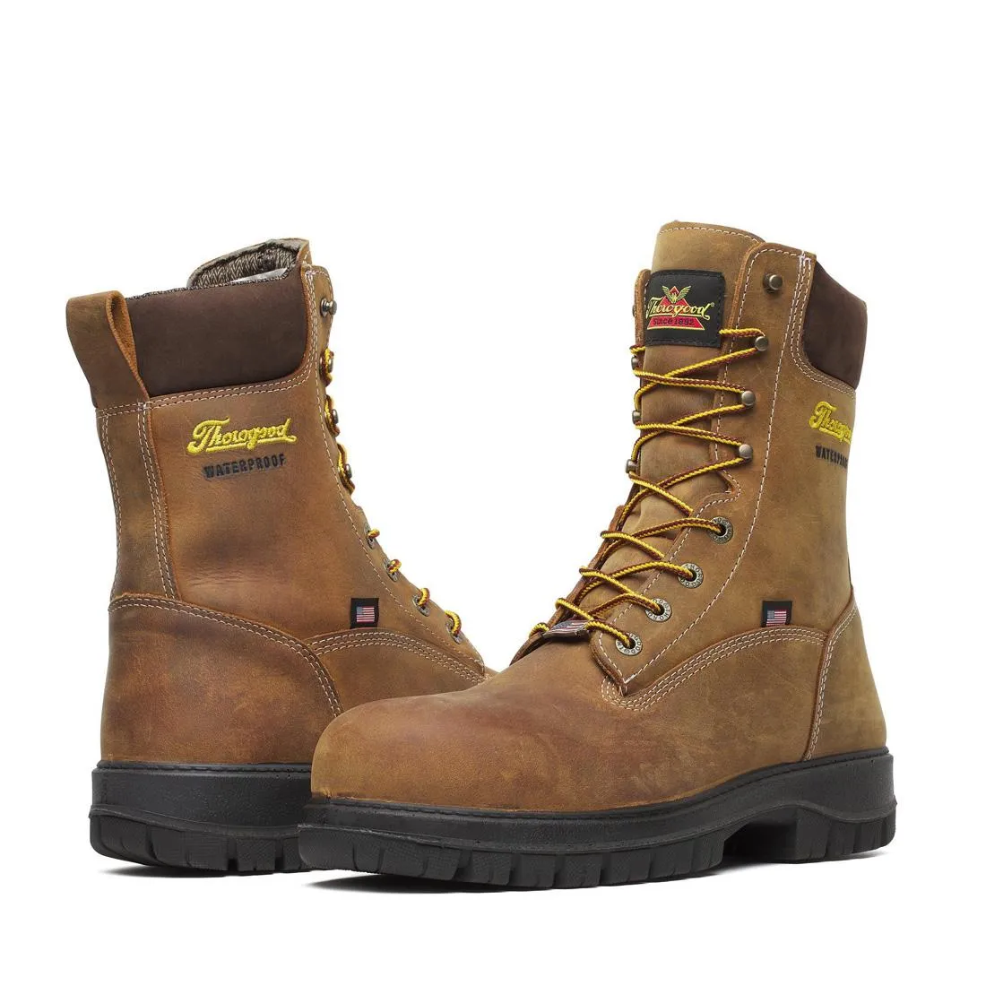 Genesis Series 8" Nano Toe Waterproof Boot Chestnut