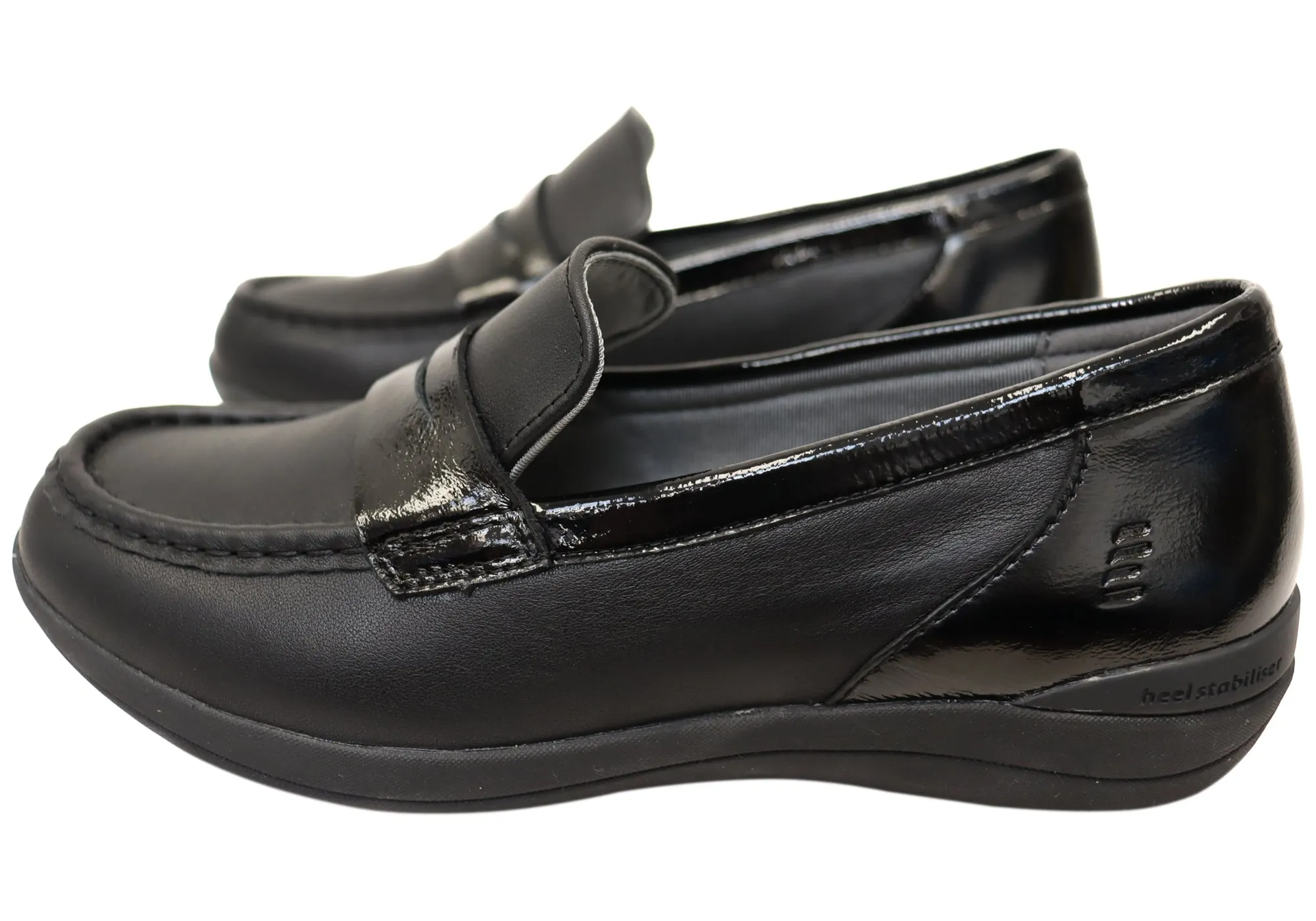 Homyped Glee Penny Loafer Womens Leather Comfortable Supportive Shoes