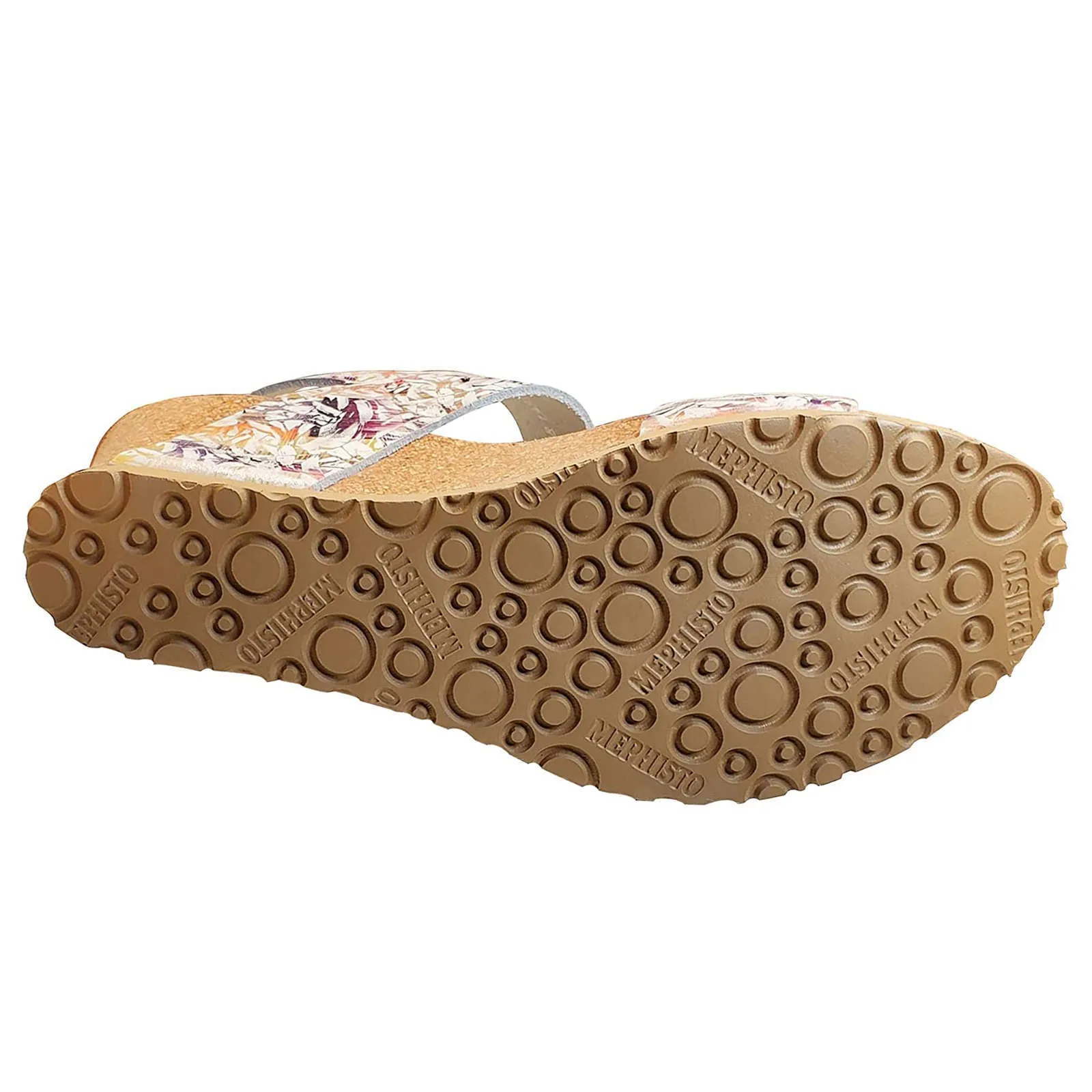 Mephisto Lissia Printed Leather Women's Wedge Sandals