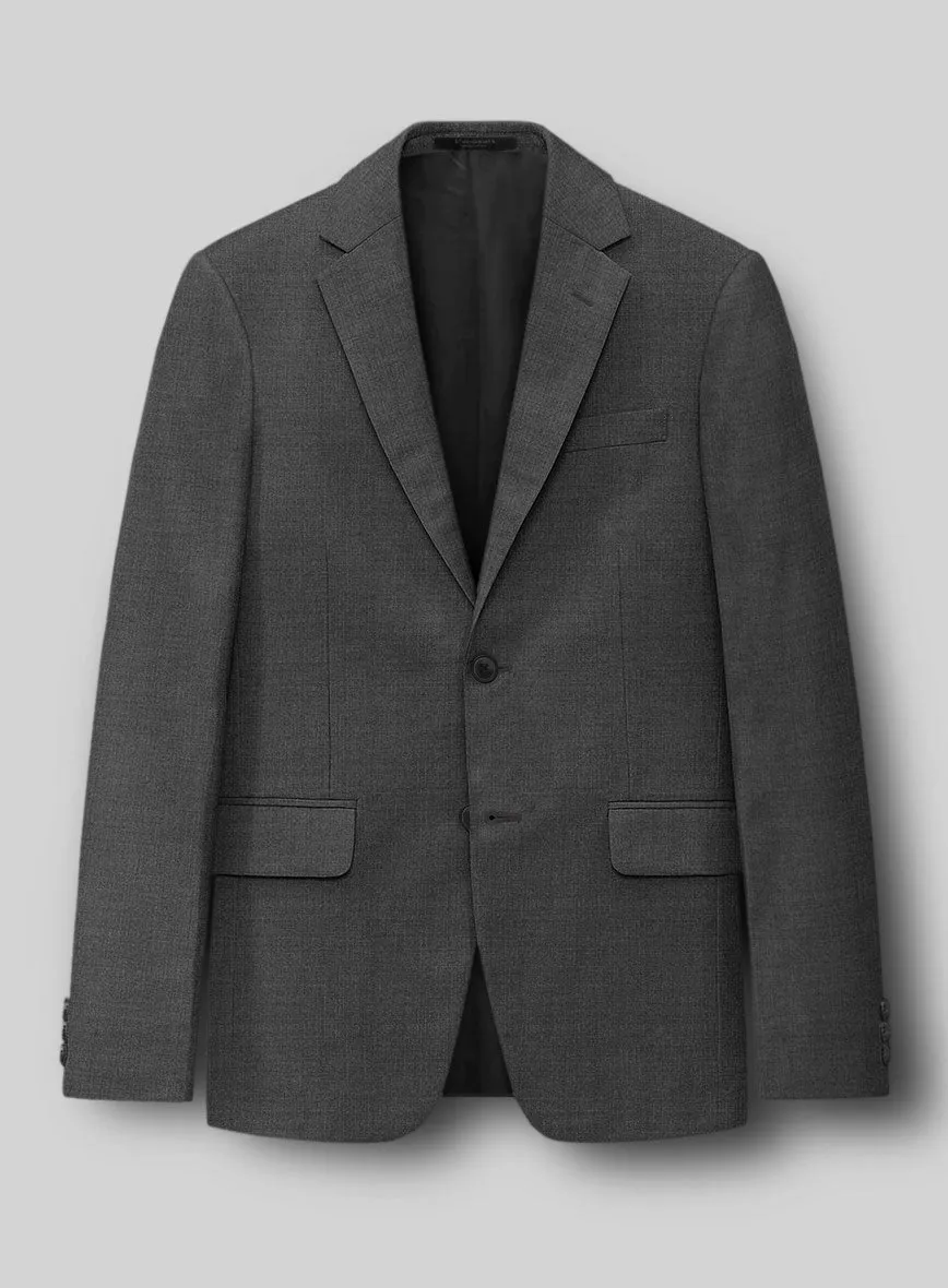 Napolean Mid Charcoal Wool Suit