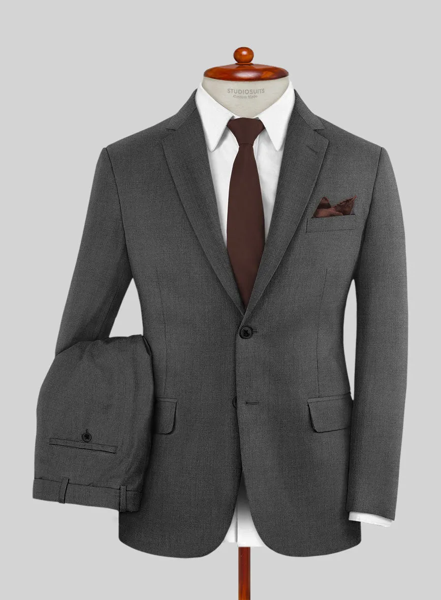 Napolean Mid Charcoal Wool Suit