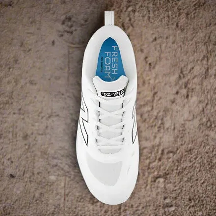 New Balance Fresh Foam Velo v4 Molded Softball Cleat - White w/ Black