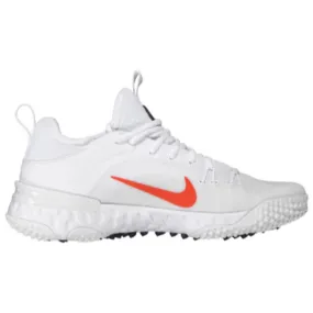 Nike Huarache 9 Elite Turf Lax White/Orange/Navy Blue Lacrosse Cleats