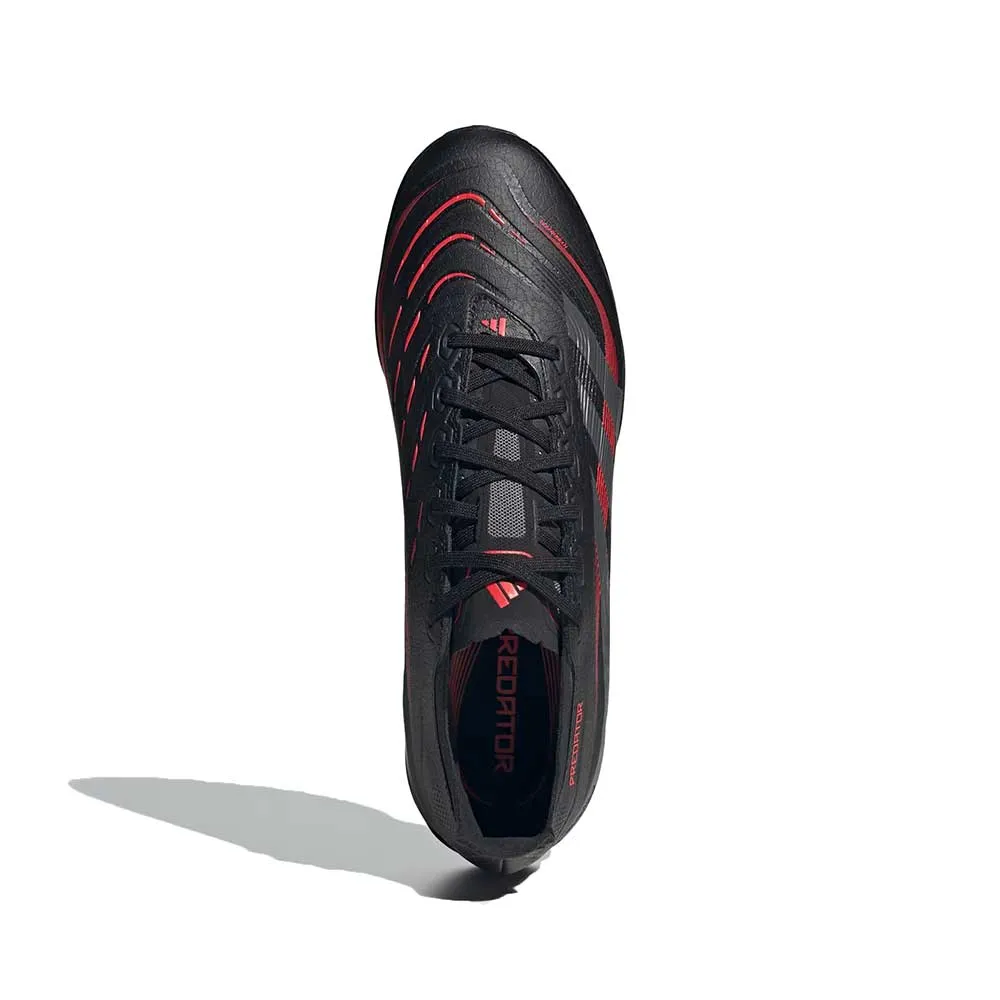 Predator League TF Soccer Shoe - Core Black/Grey Four/Lucid Red - Regular (D)
