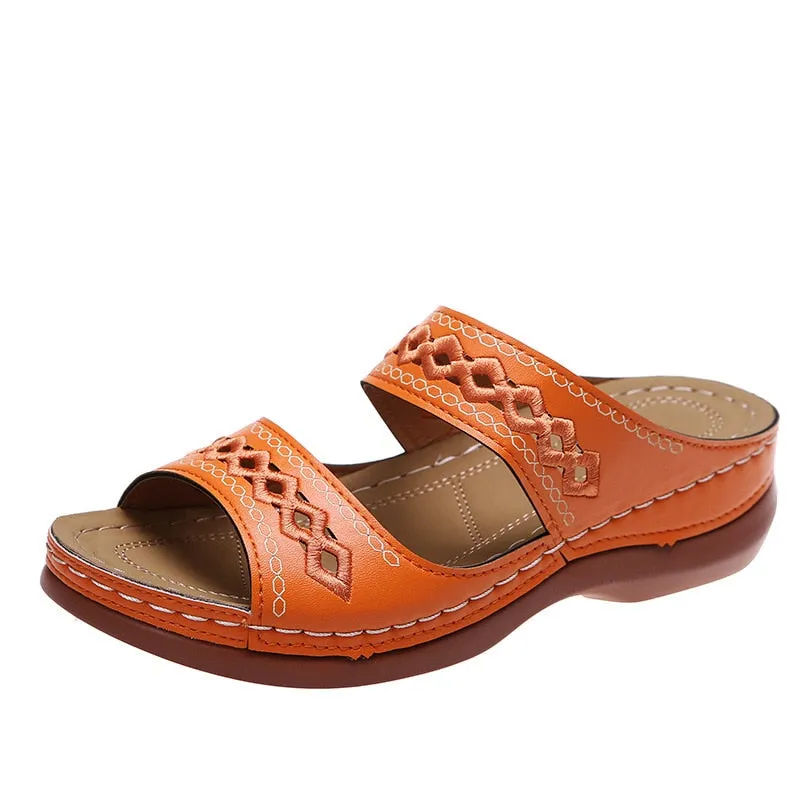 Retro Arch Support Orthopedic Wedge Sandals