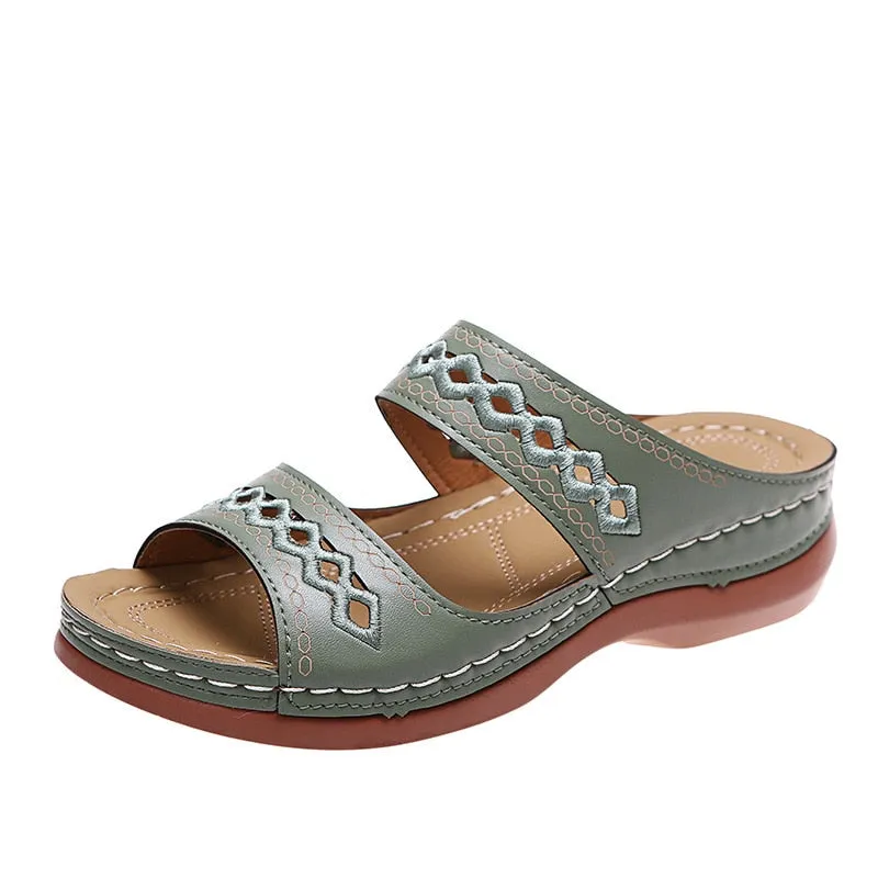 Retro Arch Support Orthopedic Wedge Sandals