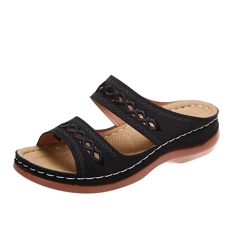 Retro Arch Support Orthopedic Wedge Sandals