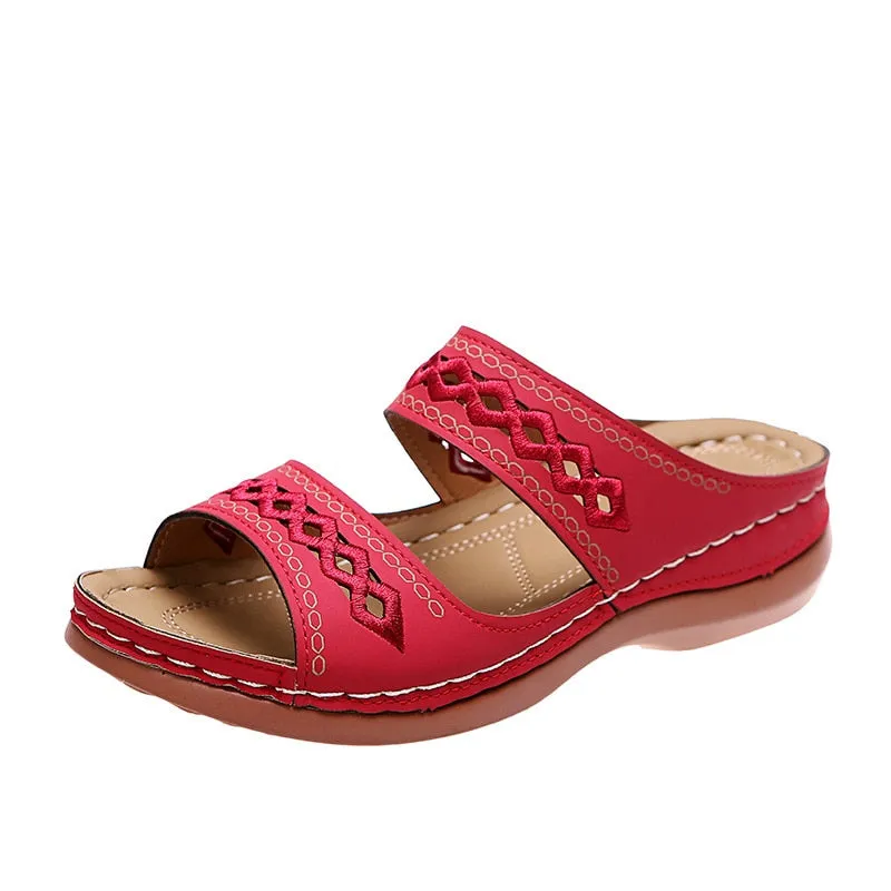 Retro Arch Support Orthopedic Wedge Sandals