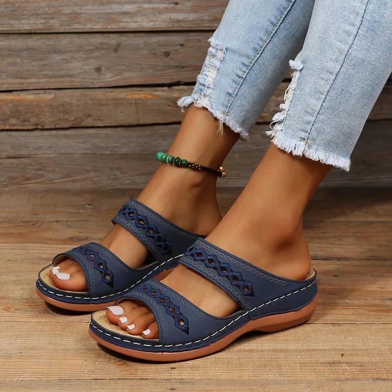Retro Arch Support Orthopedic Wedge Sandals