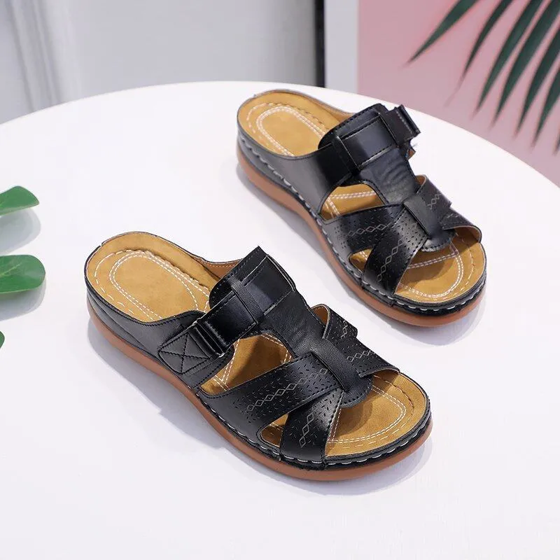 Sylis | Non-slip Orthopedic Leather Sandals