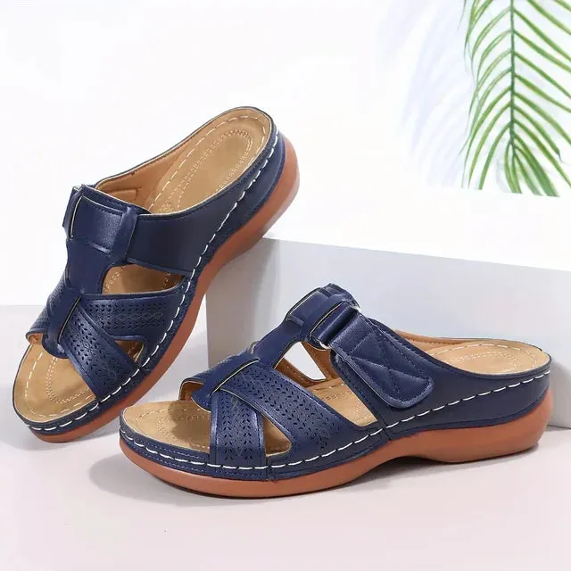 Sylis | Non-slip Orthopedic Leather Sandals