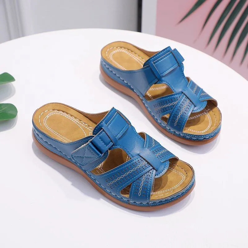 Sylis | Non-slip Orthopedic Leather Sandals