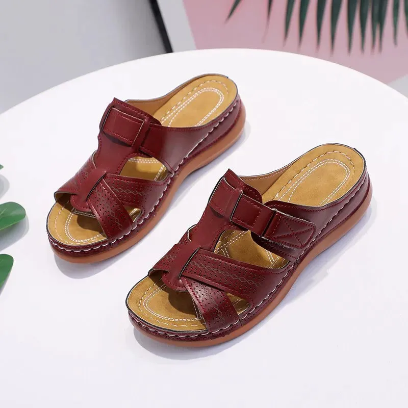 Sylis | Non-slip Orthopedic Leather Sandals