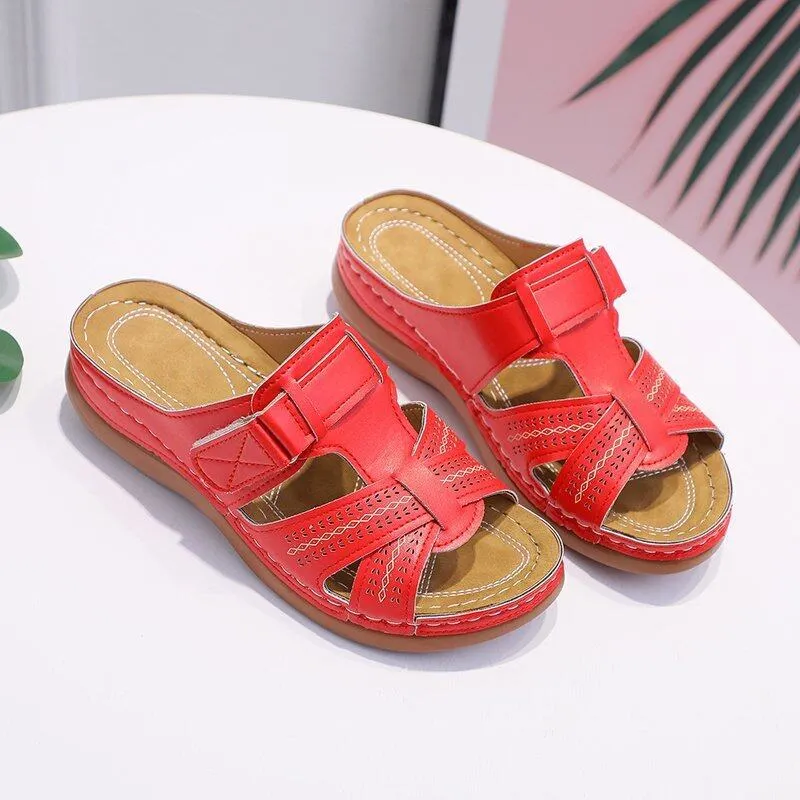 Sylis | Non-slip Orthopedic Leather Sandals