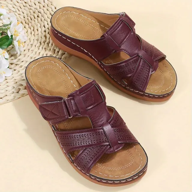 Sylis | Non-slip Orthopedic Leather Sandals