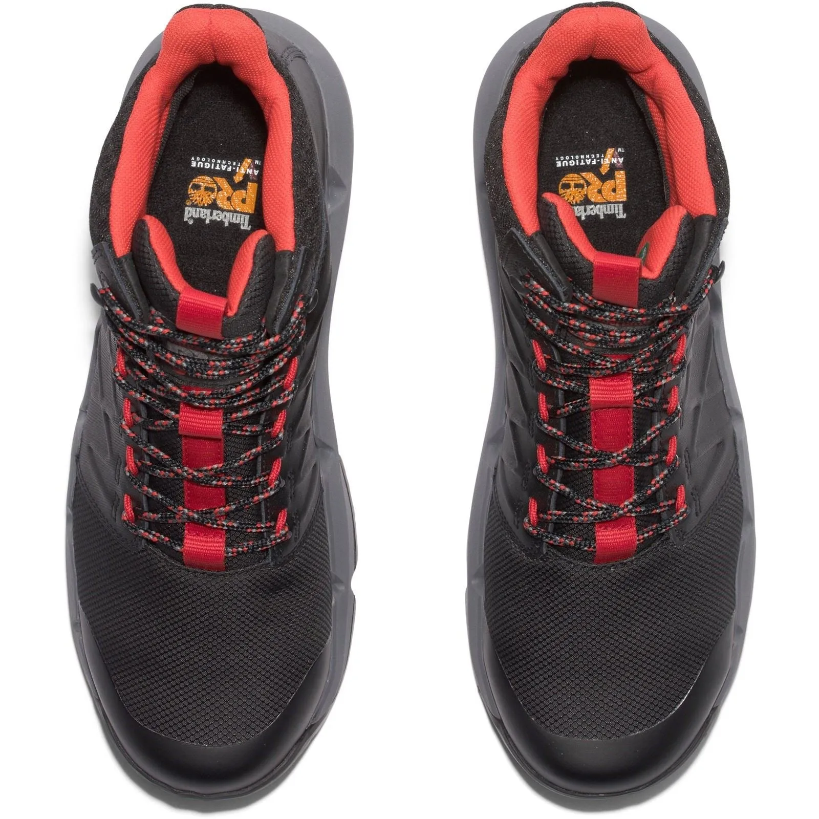 Timberland Pro Morphix 6" Leather Black/Red Safety Boots