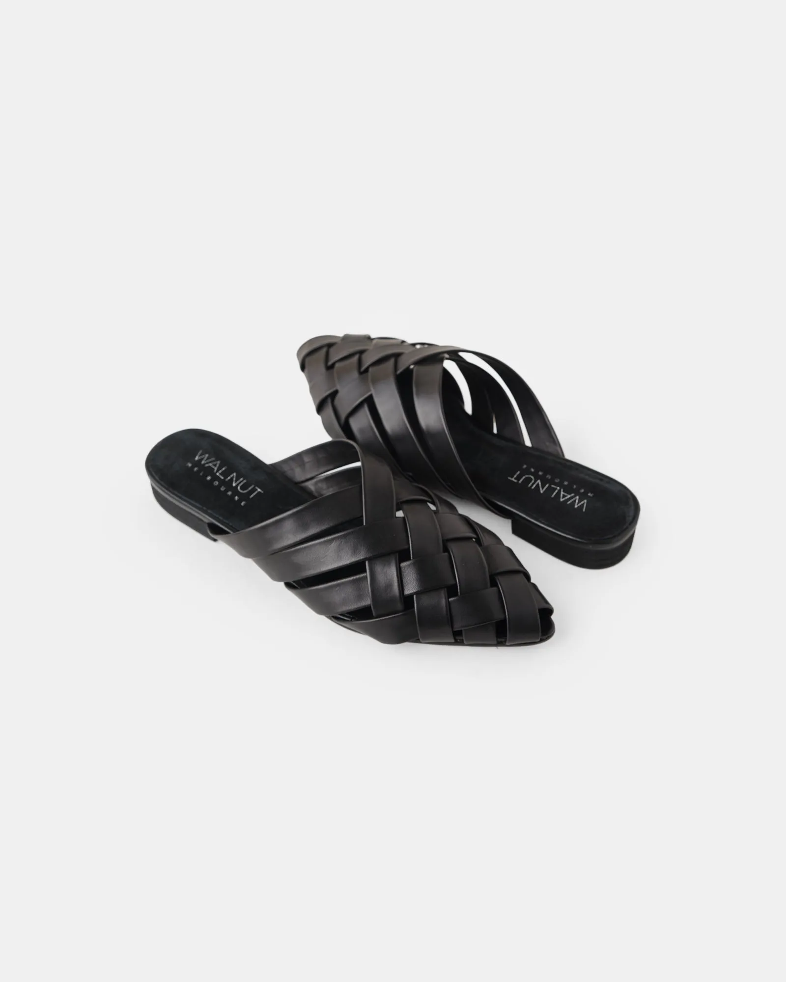 Willow Leather Mule - Black